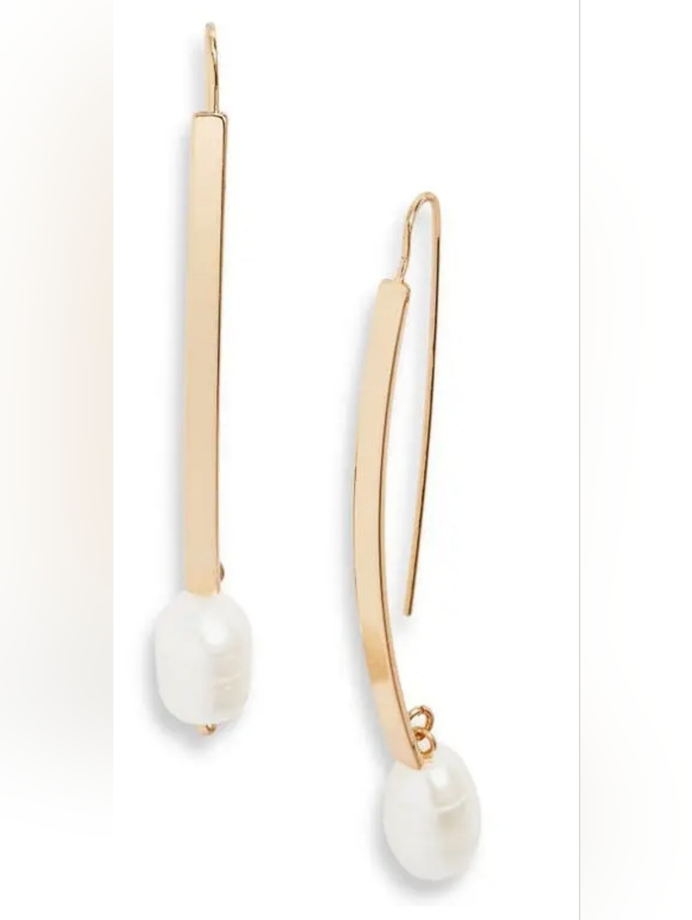 Nordstrom Freshwater Pearl Linear Drop Earrings